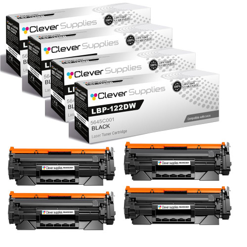 Compatible Canon LBP-122DW (5645C001) Toner Cartridge Black 4 Pack