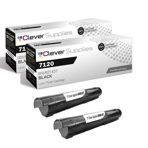 Compatible Xerox 7120 (006R01457) Toner Cartridge Black 2 Pack