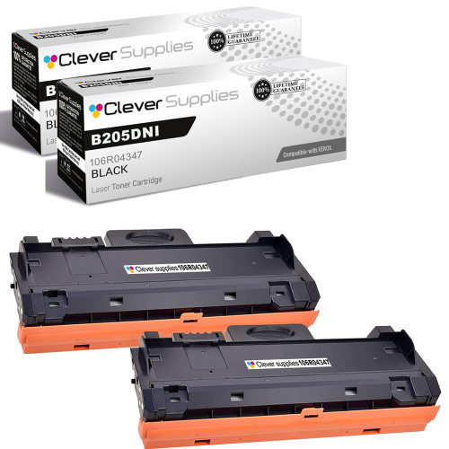 Compatible Xerox B205DNi (106R04347) Toner Cartridge Black 2 Pack