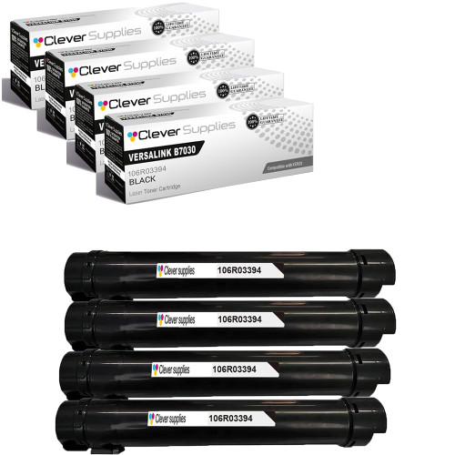 Compatible Xerox B7030 (106R03394) Toner Cartridge Black 4 Pack