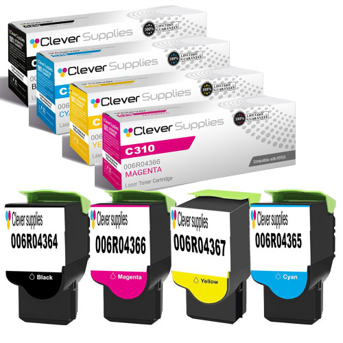 Compatible Xerox C310 (006R04364, 006R04365, 006R04366, 006R04367) Toner Cartridge 4 Color Set