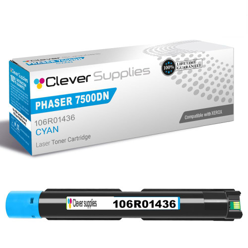 Compatible Xerox 7500DN (106R01436) Toner Cartridge Cyan