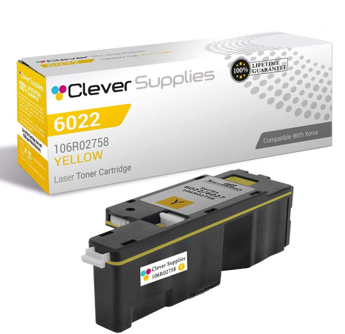 Compatible Xerox 6022 (106R02758) Toner Cartridge Yellow