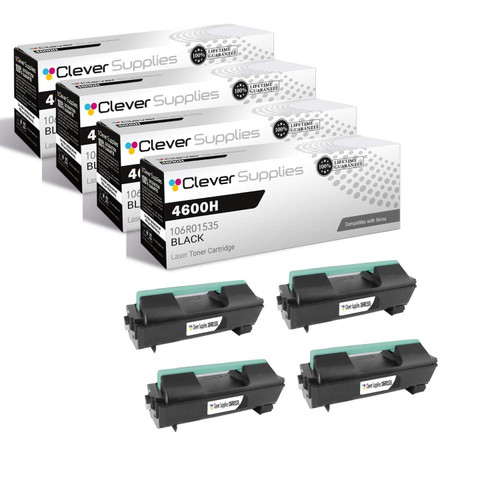 Compatible Xerox 4600H (106R01535) Toner Cartridge Black 4 Pack