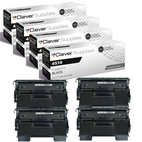 Compatible Xerox CS (113R00711) Toner Cartridge Black 4 Pack