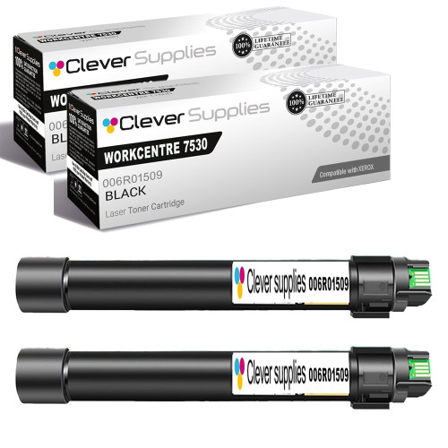 Compatible Xerox 7530 (006R01509) Toner Cartridge Black 2 Pack