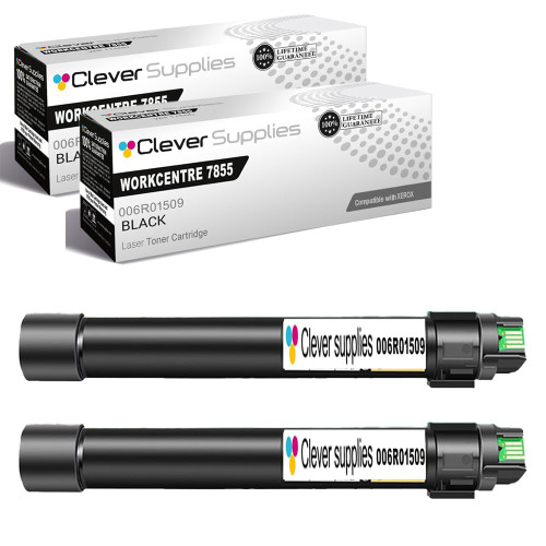 Compatible Xerox 7855 (006R01509) Toner Cartridge Black 2 Pack