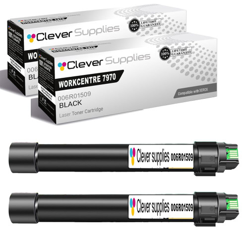 Compatible Xerox 7970 (006R01509) Toner Cartridge Black 2 Pack