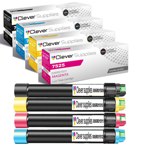 Compatible Xerox WORKCENTRE (006R01509, 006R01512, 006R01511, 006R01510) Toner Cartridge 4 Color Set