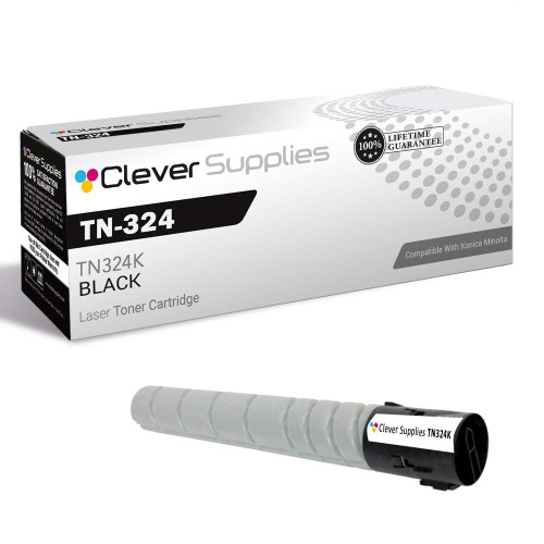 Compatible Konica-Minolta TN324 (TN324K) Toner Cartridge Black