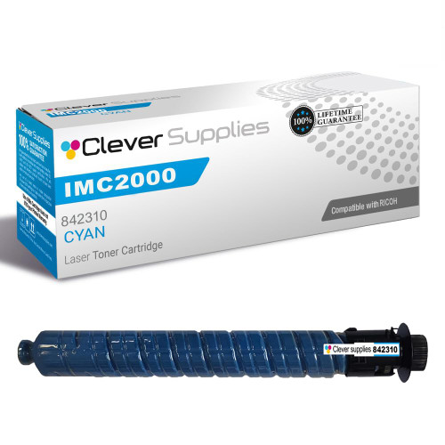 Compatible Ricoh IMC2000 (842310) Toner Cartridge Cyan