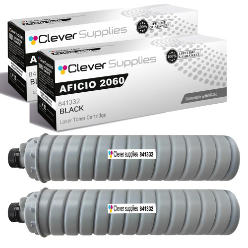 Compatible Ricoh Aficio 2060 (841332) Toner Cartridge Black 2 Pack