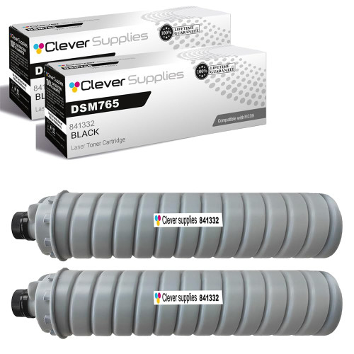 Compatible Ricoh DSM765 (841332) Toner Cartridge Black 2 Pack