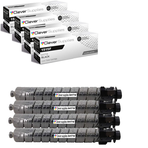 Compatible Ricoh MP-1515F (841718) Toner Cartridge Black 4 Pack