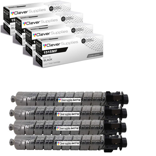 Compatible Ricoh MP-1515MF (841718) Toner Cartridge Black 4 Pack