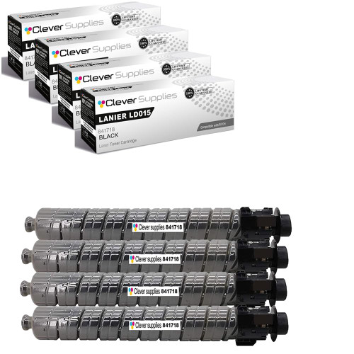 Compatible Ricoh LD015 (841718) Toner Cartridge Black 4 Pack