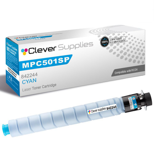 Compatible Ricoh MPC501SP (842244) Toner Cartridge Cyan