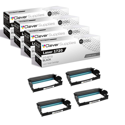 Compatible Dell 1720 (310-8710) Toner Cartridge Black 4 Pack