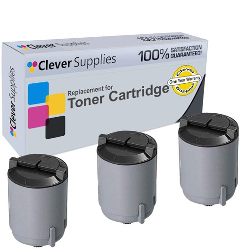 Compatible Samsung CLP-300 (CLP-K300A) Toner Cartridge Black 3 Pack