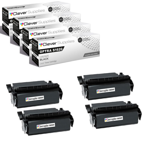 Compatible Lexmark OPTRA S1620 (1382925) Toner Cartridge Black 4 Pack