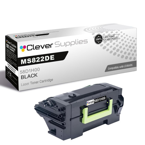 Compatible Lexmark MS822DE (58D1H00) Toner Cartridge Black