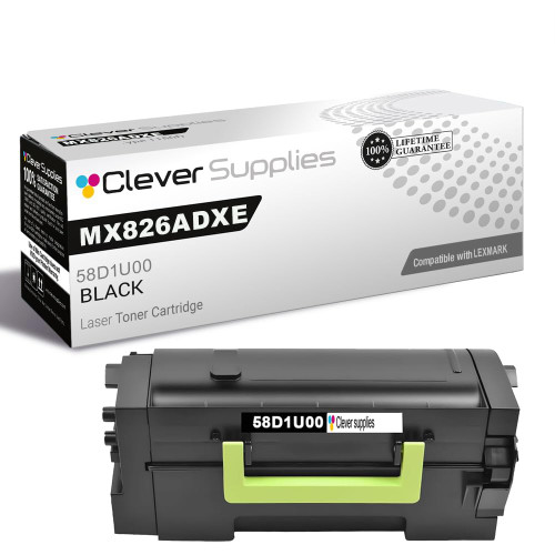 Compatible Lexmark MX826ADXE (58D1U00) Toner Cartridge Black