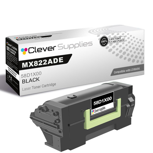 Compatible Lexmark MX822ADE (58D1X00) Toner Cartridge Black