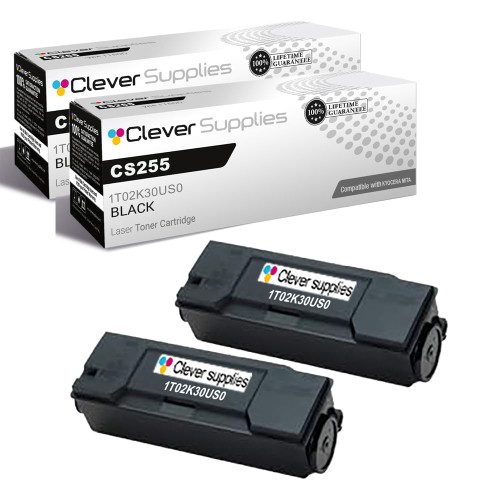 Compatible Kyocera-Mita CS305 (1T02K30US0) Toner Cartridge Black 2 Pack