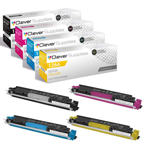 Compatible HP PRO M175 MFP (CE310A CE311A CE312A CE313A) Toner Cartridge 4 Color Set