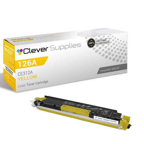 Compatible HP 126A (CE312A) Toner Cartridge Yellow