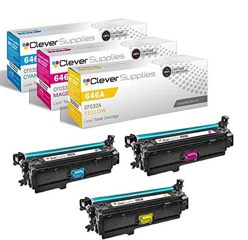 Compatible HP Enterprise CM4540 (CF031A CF032A CF033A) Toner Cartridge 3 Color Set