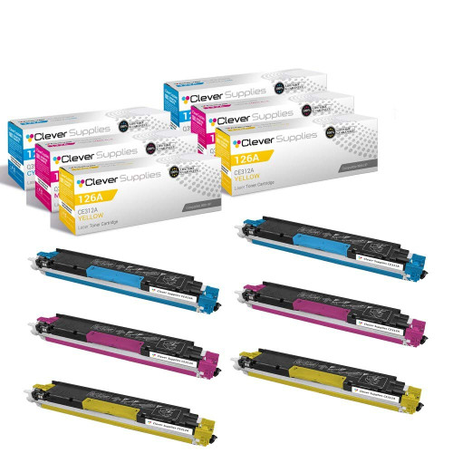 Compatible HP TP PRO M275NW (CE311A CE312A CE313A) Toner Cartridge 6 Color Set
