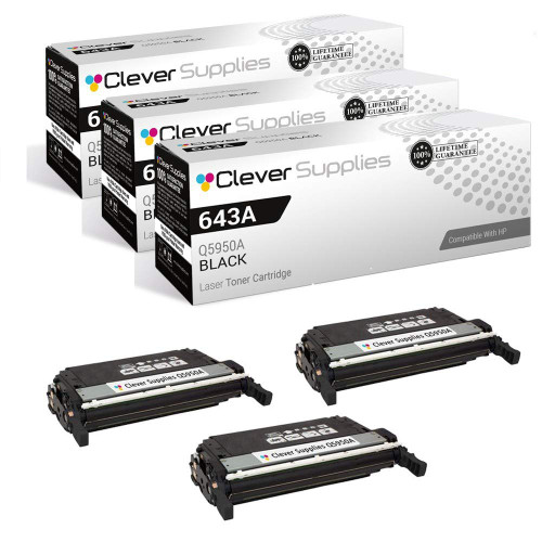 Compatible HP 4710 (Q5950A) Toner Cartridge 3 Black