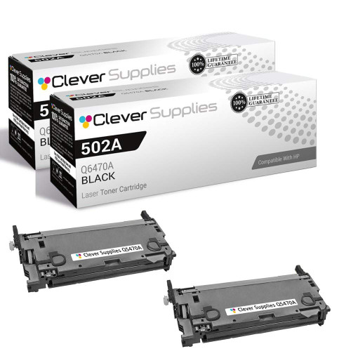 Compatible HP CP3505n (Q6470A) Toner Cartridge 2 Black