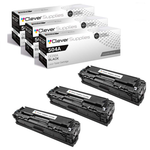 Compatible HP CP3525n (CE250A) Toner Cartridge 3 Black