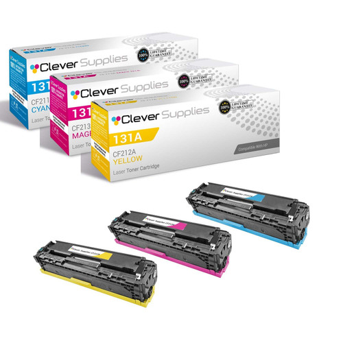 Compatible HP PRO 200 CLR PRINTER M276 (CF211A CF212A CF213A) Toner Cartridge 3 Color Set