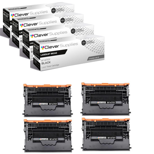 Compatible HP 147Y (W1470Y) Toner Cartridge 4 Black