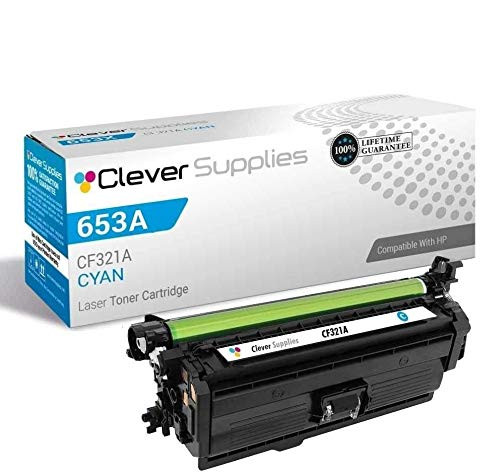 Compatible HP 653A (CF321A) Toner Cartridge Cyan