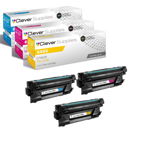 Compatible HP 656X (CF461X, CF463X, CF462X) Toner Cartridge 3 Color Set