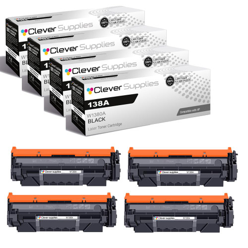 Compatible HP 138A (W1380A) Toner Cartridge 4 Black