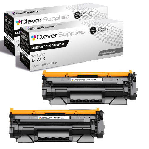 Compatible HP 138X (W1380X) Toner Cartridge 2 Black