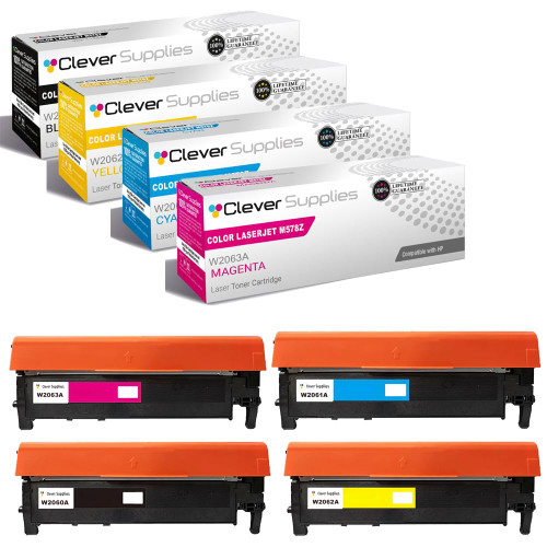 Compatible HP 212A (W2120A, W2121A, W2123A, W2122A) Toner Cartridge 4 Color Set
