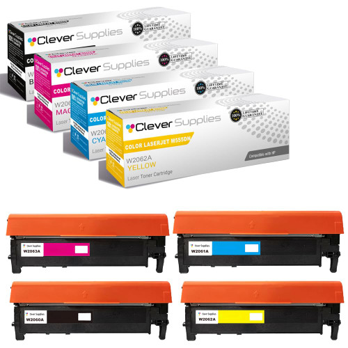 Compatible HP 212X (W2120X, W2121X, W2123X, W2122X) Toner Cartridge 4 Color Set