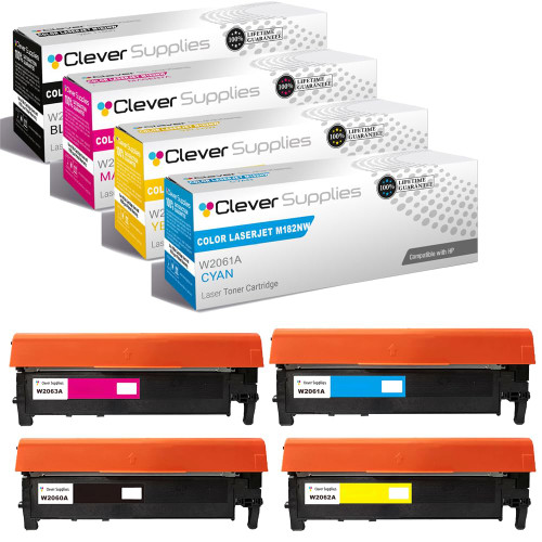 Compatible HP 215A (W2310A, W2311A, W2313A, W2312A) Toner Cartridge 4 Color Set