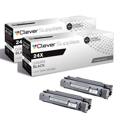 Compatible HP 24X (Q2624X) Toner Cartridge 2 Black