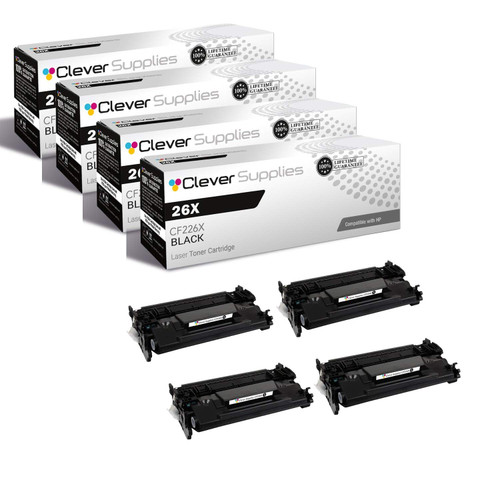 Compatible HP 26X (CF226X CF226A) Toner Cartridge 4 Black