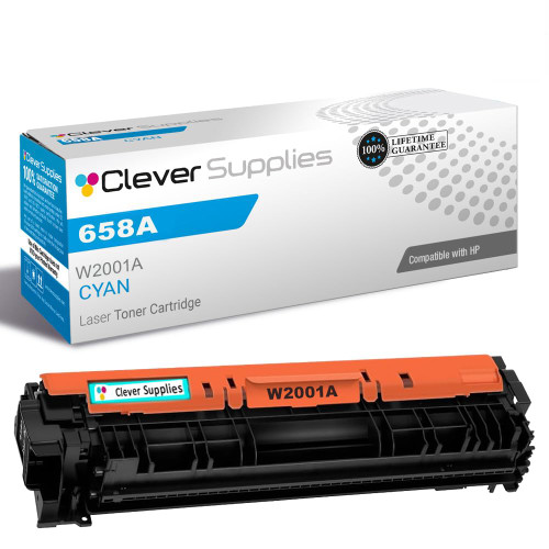 Compatible HP 658A (W2001A) Toner Cartridge Cyan