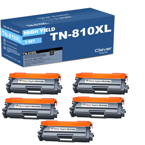 Compatible Brother TN810XL (TN810XLBK, TN810XLC, TN810XLY, TN810XLM) Toner Cartridge 5 Color Set