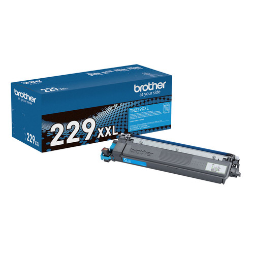 Brother TN229XXLC Cyan Super High-yield Genuine OEM Toner Cartridge - 4,000 pages