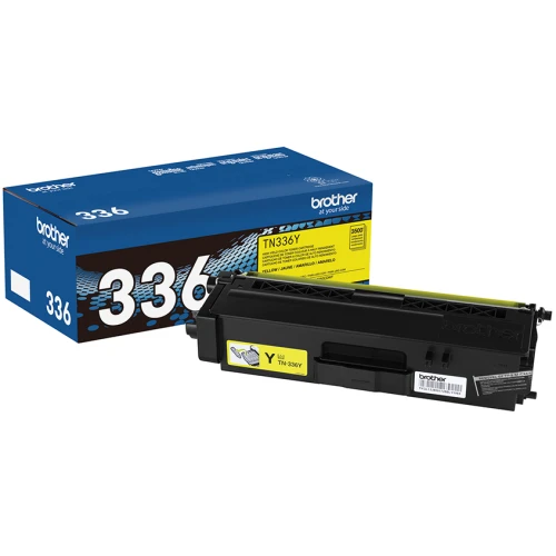 Brother TN336Y Yellow Genuine OEM Toner Cartridge - 3,500 pages
